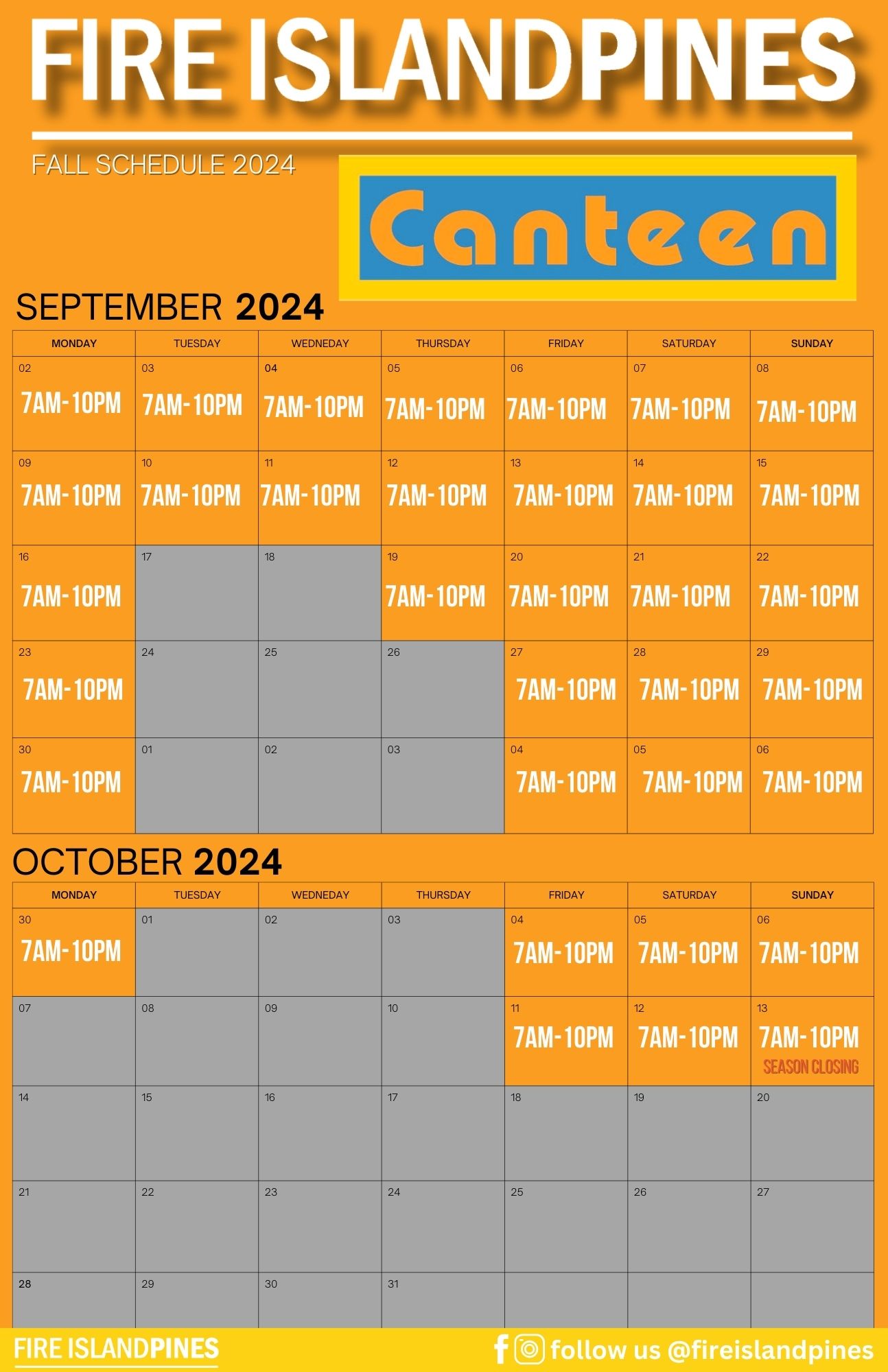 13 - CANTEEN '24 Closing Calendar (9-16-24)